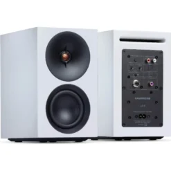 Cambridge Audio L/R S kompakta aktiva stereohögtalare, vitt par