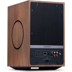 Cambridge Audio L/R X aktiva stereohögtalare med nätverk, valnöt par
