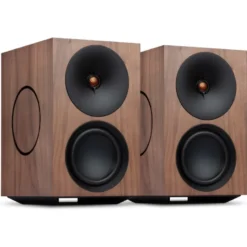 Cambridge Audio L/R X aktiva stereohögtalare med nätverk, valnöt par