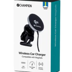 Champion Mobilhållare med trådlös laddning QI2 15W