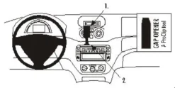 Citroen C2/C3 03-05, Centrerad