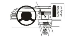 Citroen C4 05-10, Centrerad, Navigationsskärm
