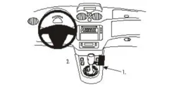 Citroen C3/Pluriel 02-04, Konsol