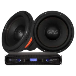Crown XLS-2502 med 2st GAS MAX S1-12D1, bygg-själv subwooferpaket