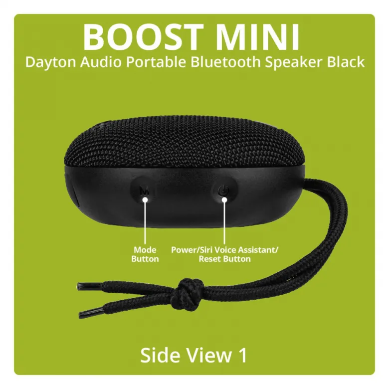 Dayton Audio Boost Mini, portabel Bluetooth-högtalare