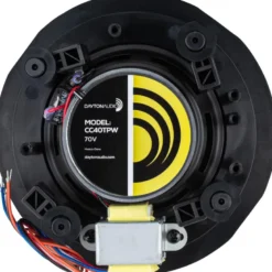 Dayton Audio CC40TPW, 4tums infällnadshögtalare för 70/100V, par