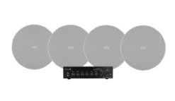 Dayton Audio DA40T med 4st Fonestar Sky-6T, kommersiellt 100V-paket