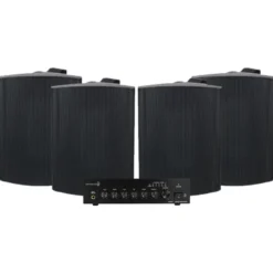 Dayton Audio DA40T med 4st Visaton WB16 i svart, kommersiellt 100V-paket