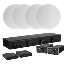 Dayton Audio DTA-120BT med 4st IC680, högtalarväxel och WiFi-adapter