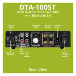 Dayton Audio DTA-100ST förstärkare med Bluetooth & högpassfilter