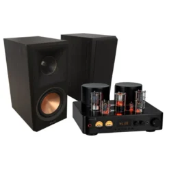 Dayton Audio HTA200BT med Klipsch RP-500M II, stereopaket