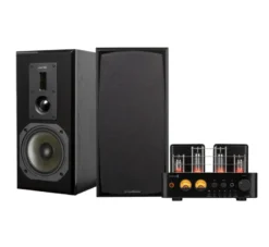 Dayton Audio HTA100 & Dynavoice DM-6II, svart stereopaket
