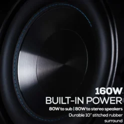 Dayton Audio IOSUBP, 10-tums subwoofer med 2.1-förstärkare och BT