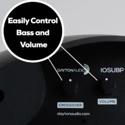 Dayton Audio IOSUBP, 10-tums subwoofer med 2.1-förstärkare och BT