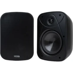 Dayton Audio IO65XP, aktiva 6.5 tums utomhushögtalare, svart par
