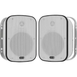 Dayton Audio IO65XTW, 6.5 tums utomhushögtalare med 70/100V-stöd, vitt par