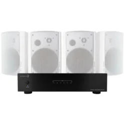 Dayton Audio MA1260 & 2 par DLS MB6i vita utomhushögtalare