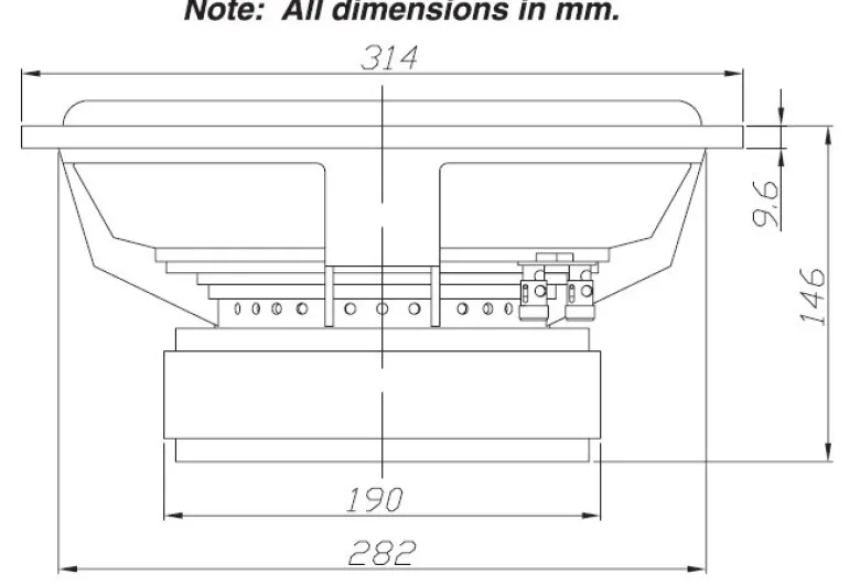 Dayton Audio RSS315HO-4 12tum