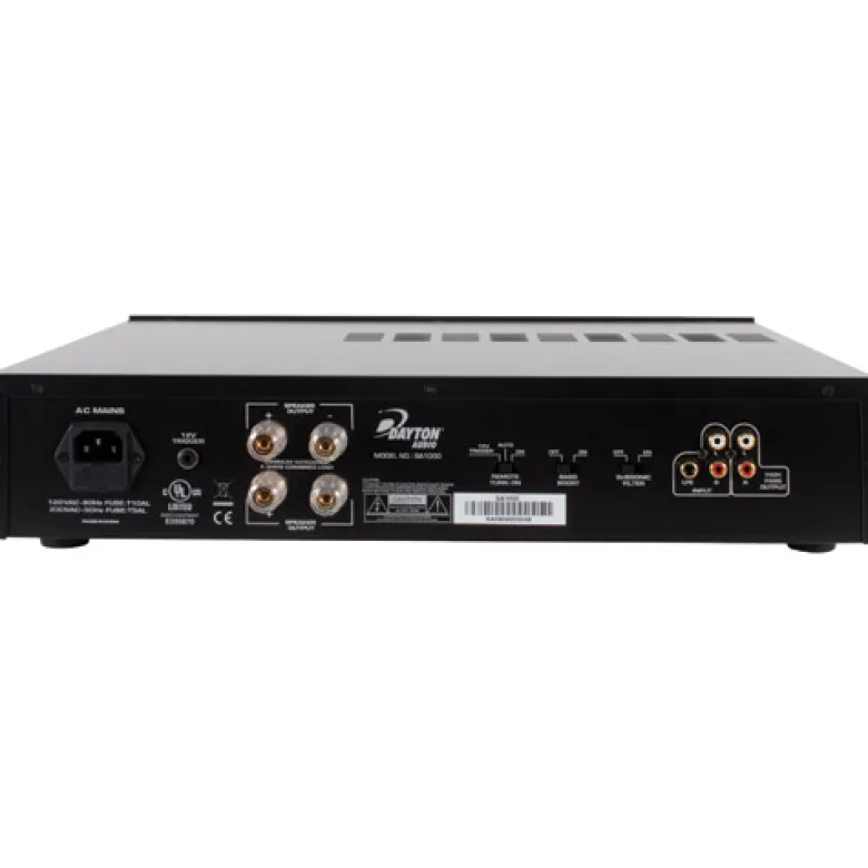Dayton Audio SA1000 Subwooferförstärkare, monterbar rack
