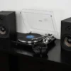 Dayton Audio TT-1BTB, skivspelare med BT, USB och inbyggt RIAA, svart