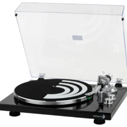 Dayton Audio TT-1BTB, skivspelare med BT, USB och inbyggt RIAA, svart