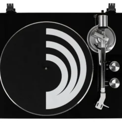Dayton Audio TT-1BTB, skivspelare med BT, USB och inbyggt RIAA, svart