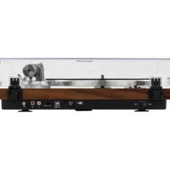 Dayton Audio TT-1BTW, skivspelare med BT, USB och inbyggt RIAA, trä