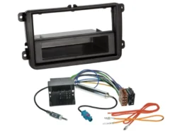 1/2-DIN Installationskit med prylfack Seat/Skoda/VW