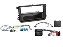 1/2-DIN Installationskit med prylfack Seat/Skoda/VW