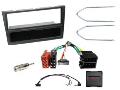 1-DIN Installationskit med prylfack Opel, svart