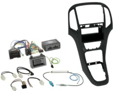 1/2-DIN Installationskit med prylfack Opel Astra J