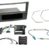 1-DIN Installationskit med prylfack Opel, charcoal