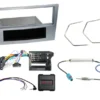 1-DIN Installationskit med prylfack Opel, matt-krom