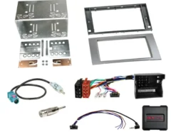 2-DIN Kit Ford silver SWC/CAN Bus/antennadapter