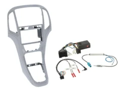 2-DIN Kit Opel Astra J 2009-2018, platin silver