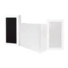DLS Flatbox Midi On-Wall 2.1 högtalarpaket, vitt