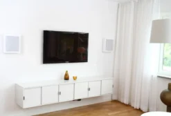 DLS Flatbox Slim Mini vägghögtalare i vitt, styck