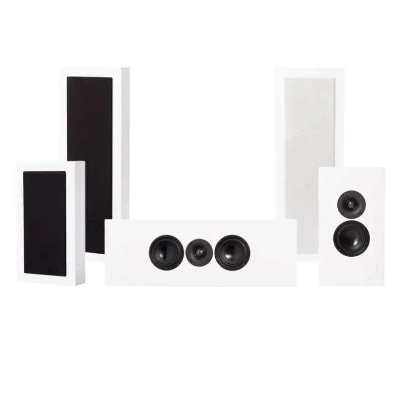 DLS Flatbox XL v2 On-Wall 5.0 högtalarpaket, vit