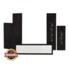DLS Flatbox XXL On-Wall 5.0 högtalarpaket, svart