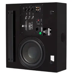 DLS Flatsub Midi vägghängningsbar aktiv subwoofer, mattsvart