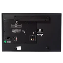 DLS Flatsub 8.2 vägghängningsbar aktiv subwoofer, mattsvart