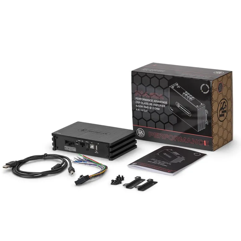 DLS PA4.6DA, 6-kanalig DSP med inbyggd förstärkare och Bluetooth