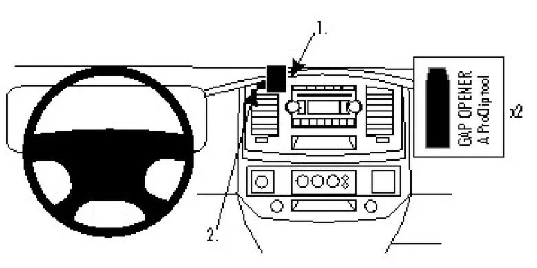 Dodge Ram Pick Up 06-08, Centrerad