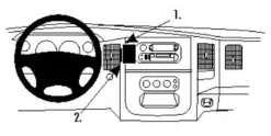 Dodge Ram Pick Up 1500 02-05, 2500/3500 03-05, Centrerad
