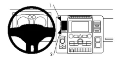 Dodge Ram Pick Up 13-15, Centrerad