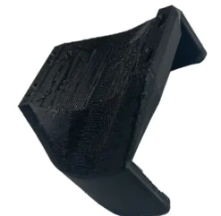 3D printad snusdosehållare vinklad bakåt (70x24mm) för montering på gaffelben mc (buntband).