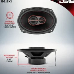 DS18 G6.9Xi, 6x9 tums koaxialhögtalare
