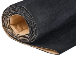 DS18 Högtalarmatta med klisterbaksida, 3x1 meter, svart