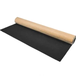 DS18 Högtalarmatta med klisterbaksida, 3x1 meter, svart