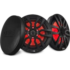 DS18 NXL-8/BK, svarta 8 tums marinhögtalare med LED, par